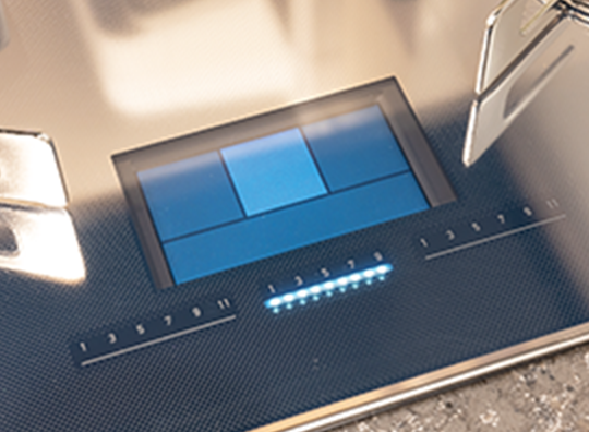 トッププレートの液晶表示